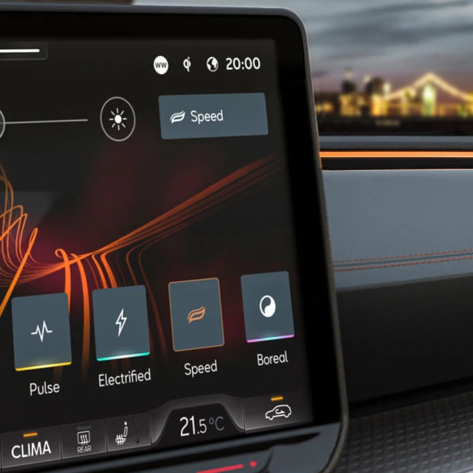 Banquette arrière rabattable de la Cupra Leon Sportstourer hybride rechargeable