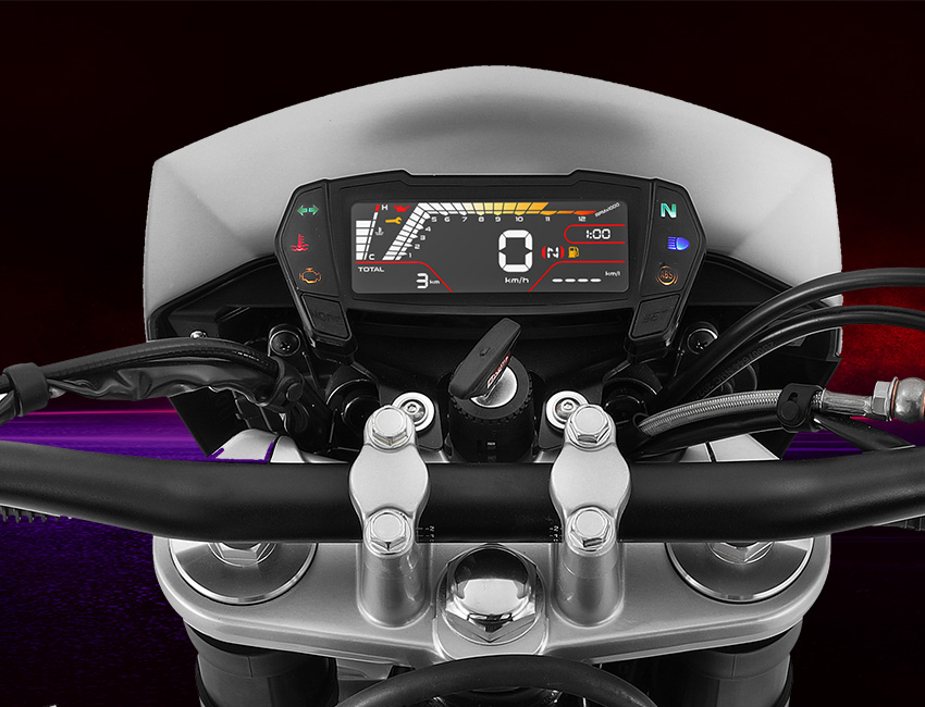 Tableau de bord digital de la RX 125